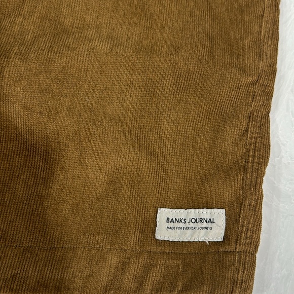 Banks Journal Men’s Hybrid Swim Trunk Shorts SIZE 32 Corduroy Brown NWOT - Picture 3 of 5